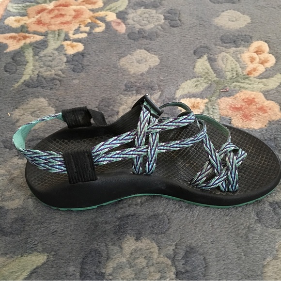 Chaco ZX2 Sport Sandals Womens Sz W8 Blue Multi Strappy Hiking Outdoor Sandals - Picture 3 of 10